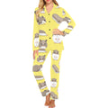 Cute Hamster pattern Women's Long Pajama Set