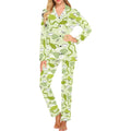 Cute frog dragonfly pattern Women's Long Pajama Set