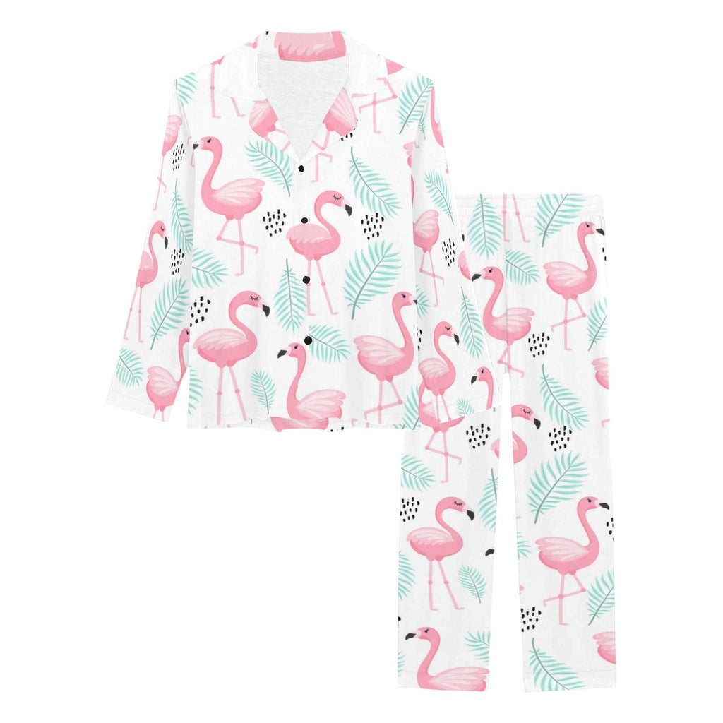 Cute flamingo pattern Women's Long Pajama Set
