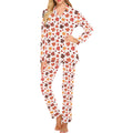 Colorful Maple Leaf pattern Women's Long Pajama Set