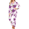 Cute Grape pattern Women's Long Pajama Set