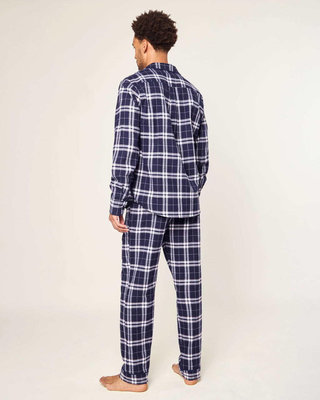 Men's Brushed Twill Pajama Set in Oxford Tartan