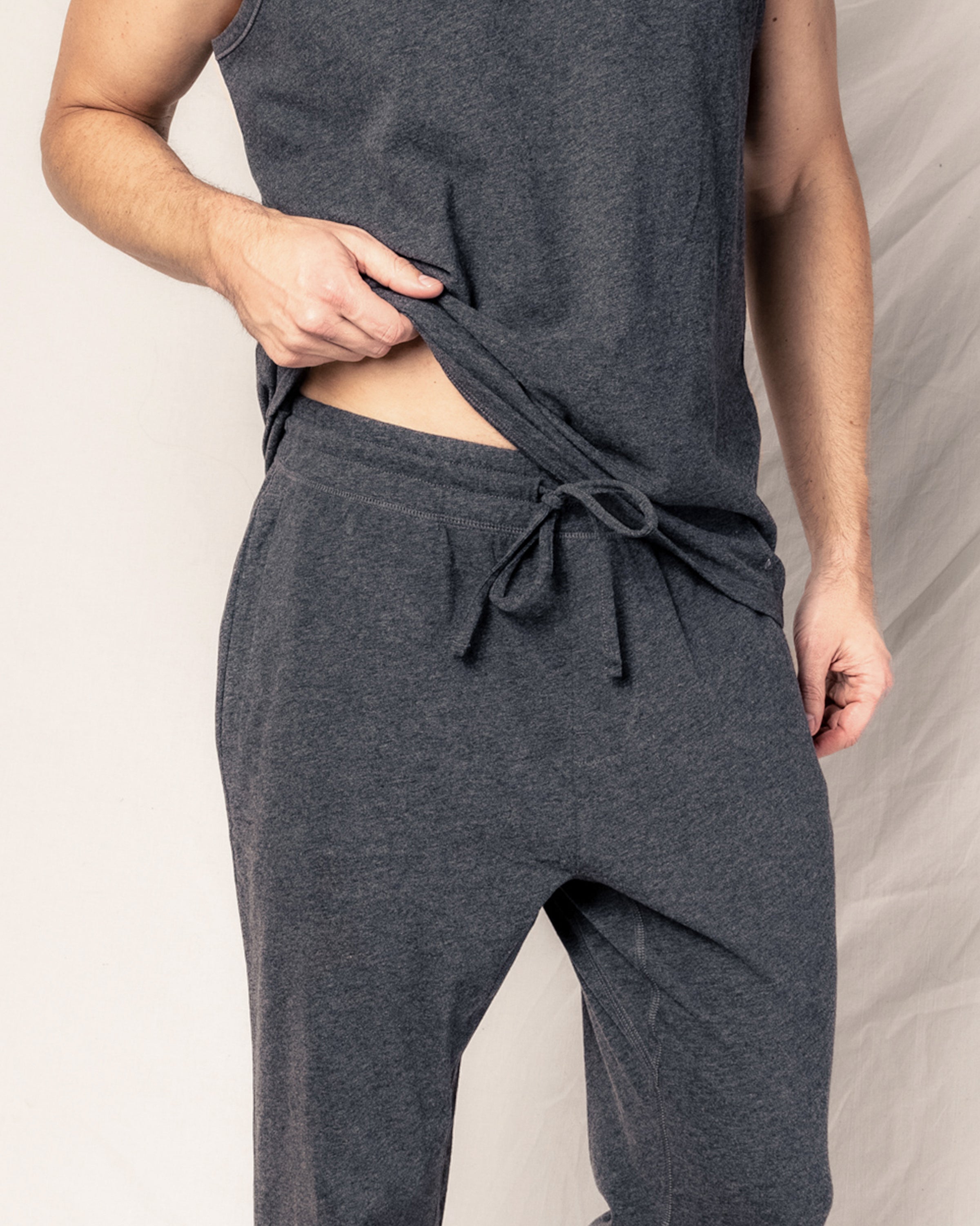 Men's Pima Pants in Dark Heather Grey