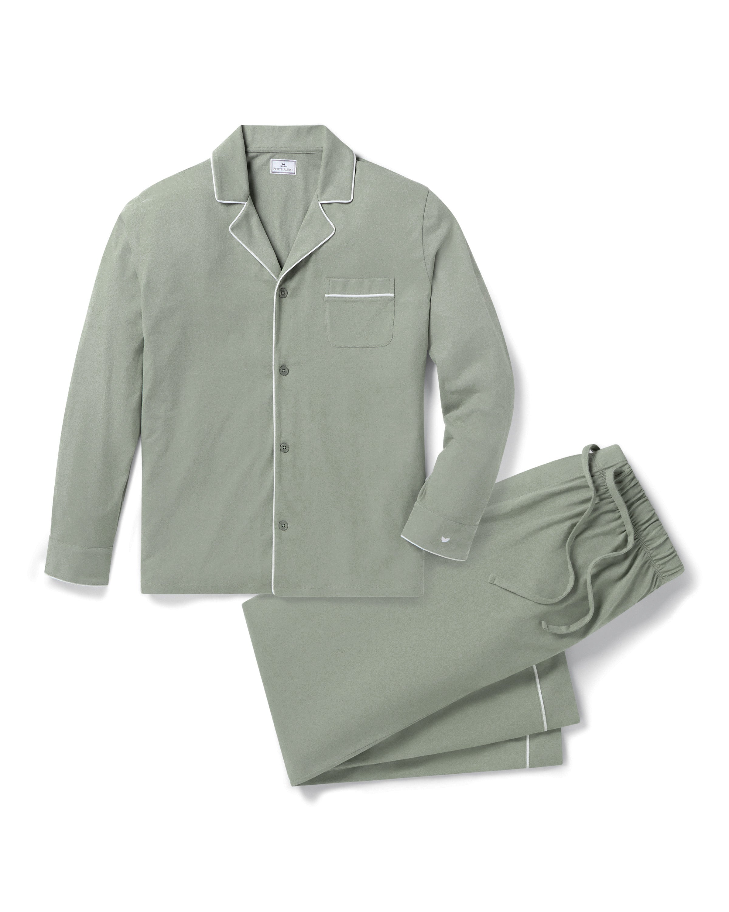 Men's Pima Pajama Set in Sage