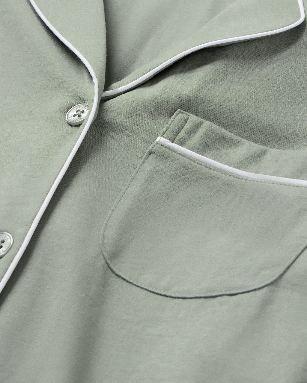 Men's Pima Pajama Set in Sage