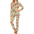 Colorful ice cream pattern Women's Long Pajama Set