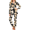 Champignon mushroom pattern Women's Long Pajama Set
